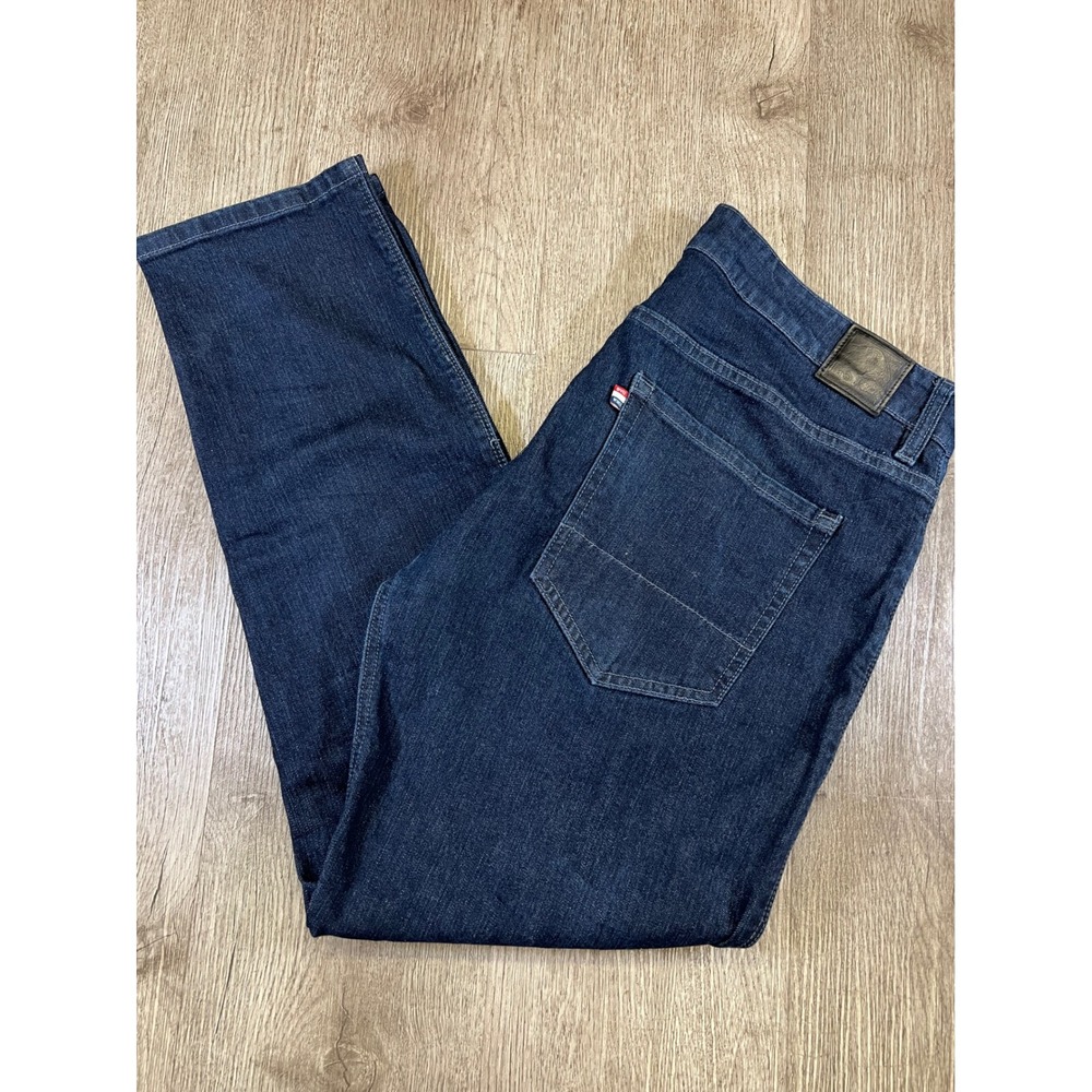 Red Bull Distribution Co Mens Slim Fit Jeans Dark Wash Blue Stretch 36x30 (28)